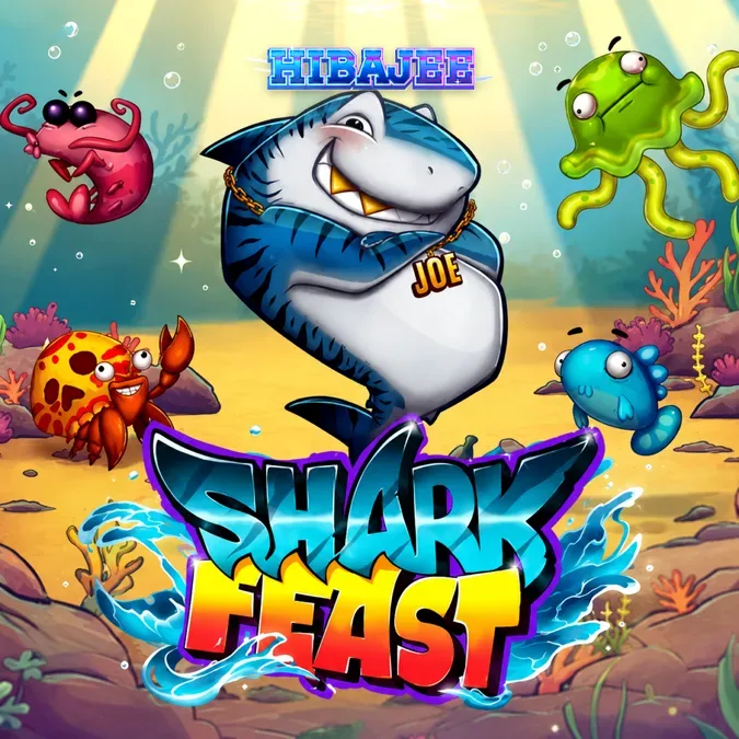 Shark Feast স্লট গেমের রঙিন আন্ডারওয়াটার ইন্টারফেস